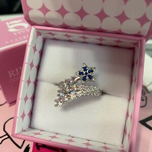 Ryze Sterling Silver Saffire Blaze CZ Ring sz 5